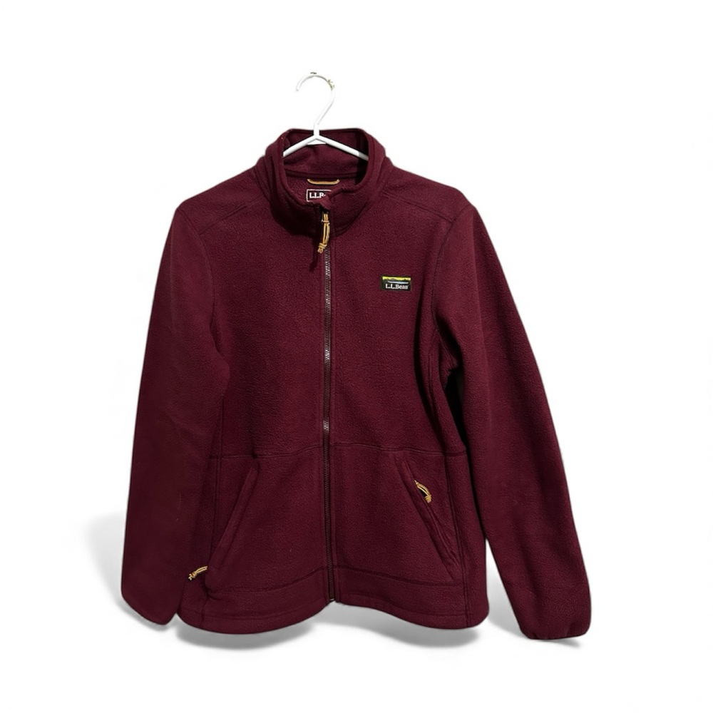 L.L. Bean Maroon Fleece Jacket
